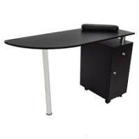 Deluxe T05 Manicure Table with Cupboard and Chrome Leg